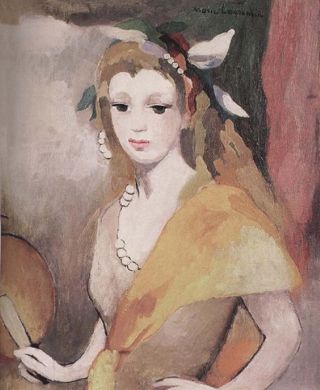 Marie Laurencin Younger female holding the fan oil painting image